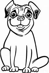 Pug Coloring Pages Printables Pugs Clipart Kids Silly Colour Printable Faces Face Dog Library Comments sketch template
