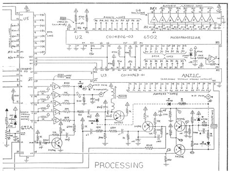 atari  board processing schematic