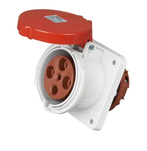 red   phase socket  volts  pins industrial power socket outlet