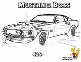 Coloring Mustang Pages Car Dodge Barracuda Muscle Cars Charger Boss 1969 Plymouth Hot Race Rod Ford Colouring Kids Drawing Old sketch template
