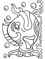 Coloring Pages Fish Kids Big Print Printable Color Sheets Fishes Loaves Book Detailed Bass Colouring Faces Clipart Clown Hellokids Animals sketch template