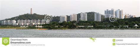 hillside buildings  shore stock image image  coastal scenic
