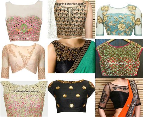 blouse neck designs south india fashion