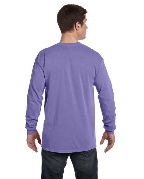 comfort colors mens  shirt long sleeve garment dyed preshrunk tee  ebay