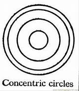 Coloring Pages Circle Geometry Library Circles Concentric Colouring Comments sketch template