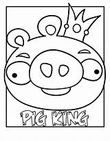 Angry Birds Coloring Pages Space Bird Printable Pig King Color Printables Template Print Colouring Blue Clip Cartoon Cute sketch template