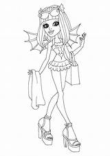 Coloring Rochelle Goyle Monster High Pages Printable Swim Swimsuit Colouring Class Color Print Sheets Getcolorings Choose Board sketch template