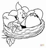 Coloring Piglet Pages Eggs Bird Silhouettes sketch template