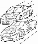 Coloring Race Car Pages Printable Kids Cars Racing Color Sheets Racecar Coloriage Course Voiture Racecars Drawing Books sketch template