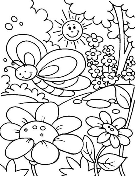 printable spring coloring pages  adults  getdrawings