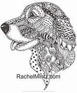 Dog Breeds Relaxing Ornamental sketch template