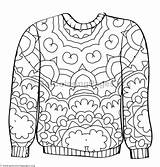Sweater Coloring Ugly Drawing Pages Getdrawings Getcolorings Color Colorin sketch template