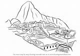 Machu Picchu Pichu Inca Drawingtutorials101 Pages Peru Result sketch template