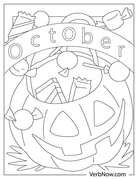 october coloring pages book   printable  verbnow
