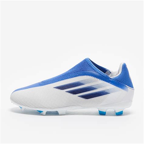 adidas kids  speedflow laceless fg whitelegacy indigohi res blue junior boots pro