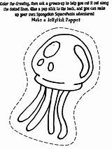 Jellyfish Esponja Squarepants Fish Ausmalbilder Schwammkopf Medusa Trickfilmfiguren Comic Gecko Sponge Malvorlage Coloringhome sketch template