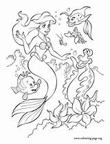 Ariel Coloring Mermaid Little Pages Her Color Colouring Friends Disney Print Necklace Shows Look Amazing H2o Fun Kids Book Adventure sketch template