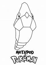 Metapod Kolorowanka Wydruku Colouring Pokemony Morindia sketch template