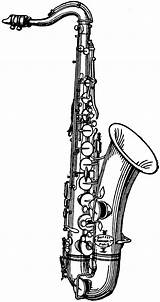 Saxophone Etc Clipart sketch template
