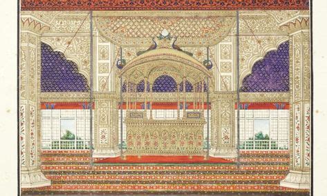 peacock throne  shah jahan arte indie arte islamica  ideias
