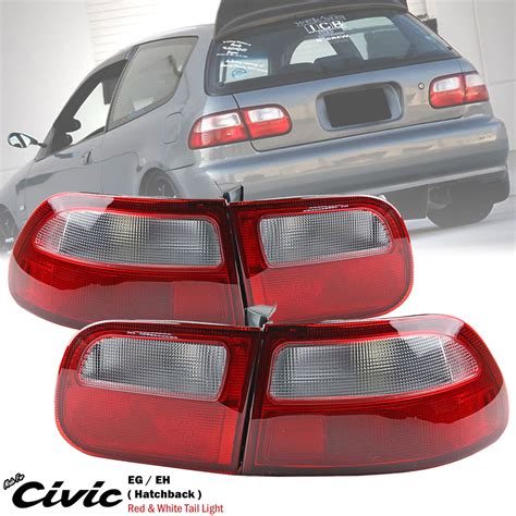 redclear rear tail light lamp  civic dr hatchback   eh   ebay