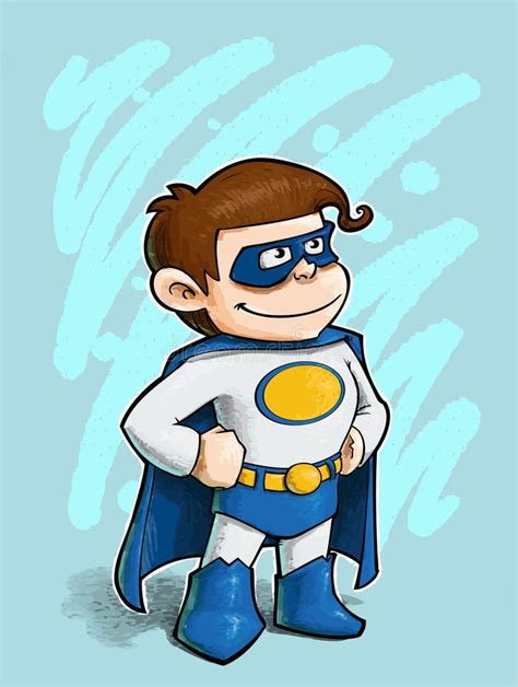 boy superhero stock illustration illustration  joyful