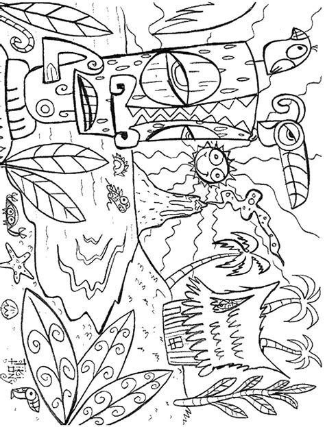 printable hawaiian luau coloring pages printable coloring pages