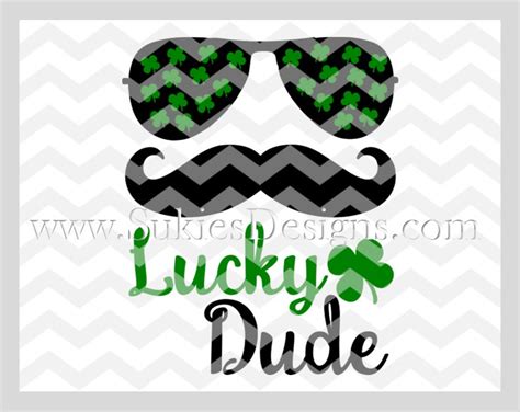 Lucky Dude Svg Dxf Png Eps File For Cricut And Silhouette Etsy