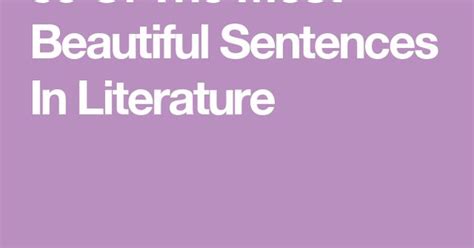 beautiful sentences  literature   poetry