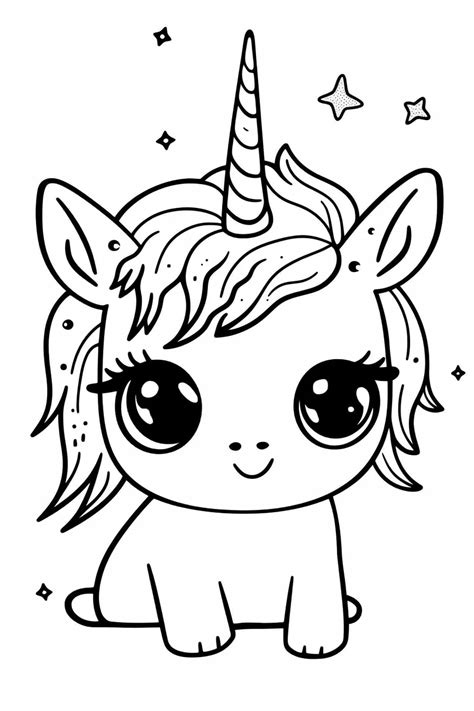 magical fun  printable unicorn cute coloring pages  kids