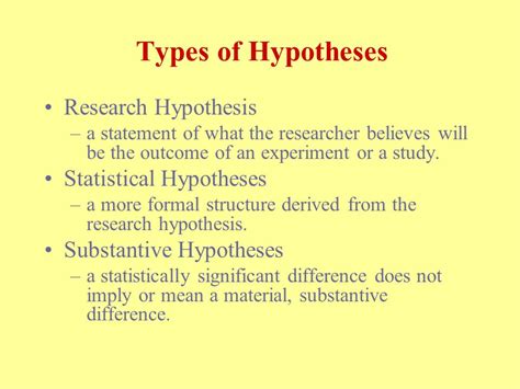 research hypothesis statement google search   hypothesis