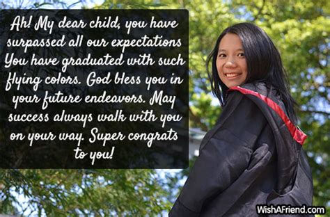graduation messages  parents