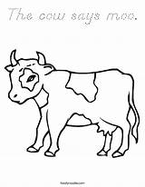 Calf Cow Coloring Pages Moo Says Colouring Drawing Animals Outline Cartoon Clipart Noodle Farm Vache Twistynoodle Print Kids Est Brune sketch template