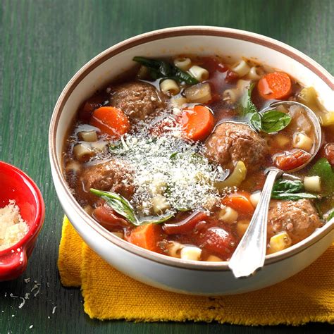 slow cooked meatball soup recipe taste  home