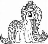 Pony Little Coloring Pages Cadence Princess Getcolorings Printable sketch template