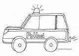 Polizei Ausmalbild Ausmalbilder Polizeiauto Blaulicht Kinderbilder sketch template