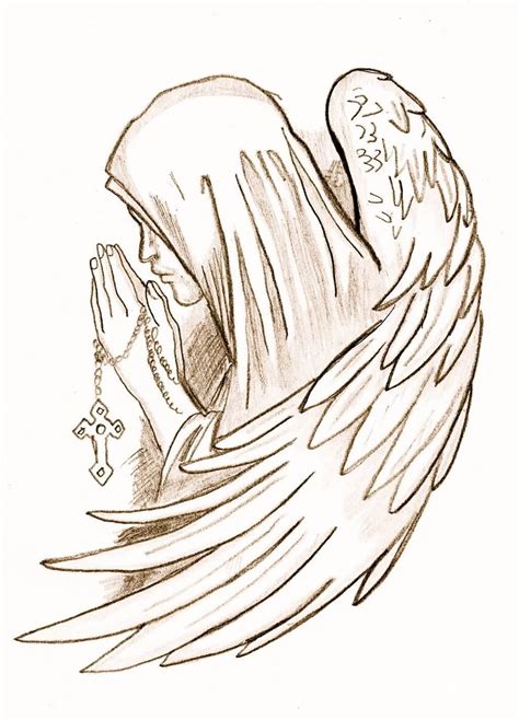 angel tattoo drawing  getdrawings