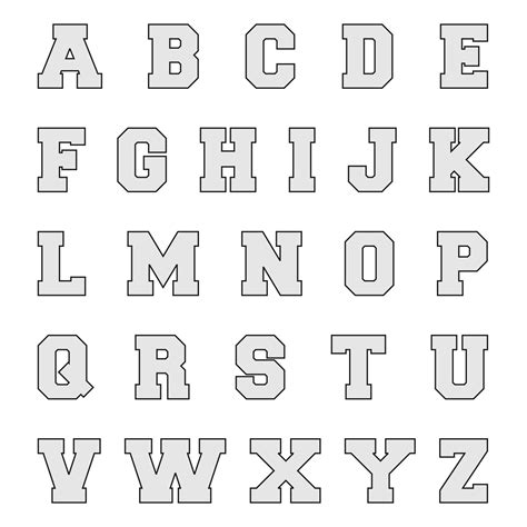 printable letter  outline print bubble letter  alphabet letters