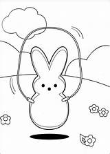 Peeps Coloring Pages Marshmallow Bunny Easter Color Print Drawing Printable Book Sheets Marshmallows Para Dibujos Pintar Skipping Getdrawings sketch template
