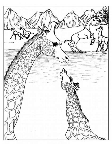coloring pages  adults  coloring pages  kids giraffe