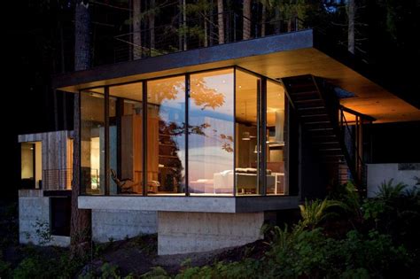 house   lake  modern architecture digsdigs