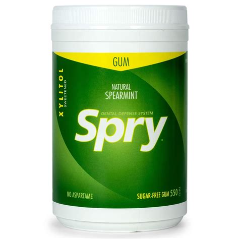 spry fresh natural spearmint gum natural xylitol chewing gum  count walmartcom walmartcom