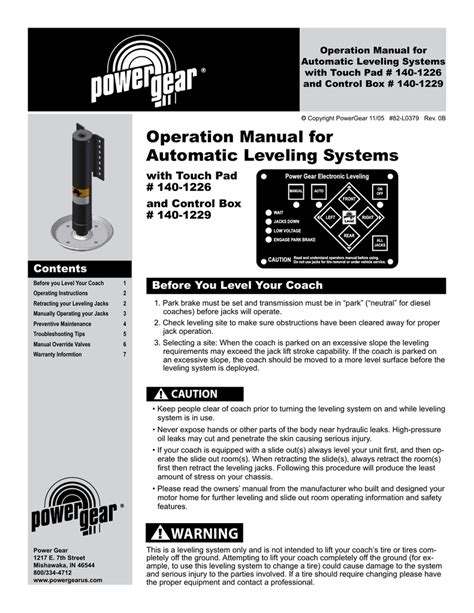 power gear leveling jacks wiring diagram wiring diagram