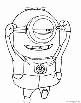 Coloring Minion Despicable Pages Kids Printable Print Color Book sketch template