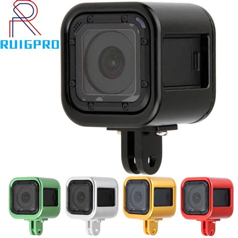 aluminum alloy protective frame case  gopro hero   session action camera metal cage mount