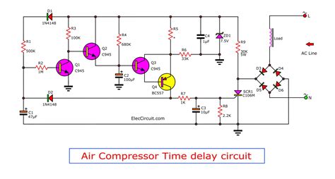 diy compressor time delay circuit eleccircuitcom