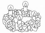 Avvento Religiocando Corone Ghirlanda sketch template