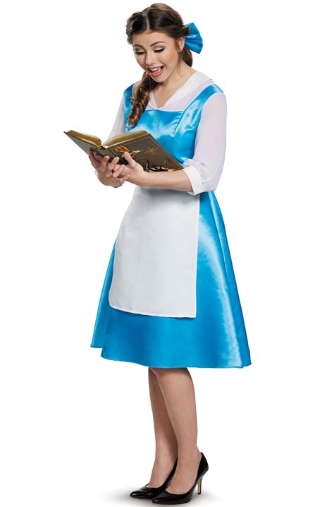 belle blue dress tweenadult costume purecostumescom