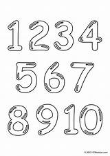 Numbers Number Coloring Printable Color Pages 123 Kids Colour Preschool Worksheets Colouring Learn Fun Sheets Pdf Book Kindergarten Printables Board sketch template