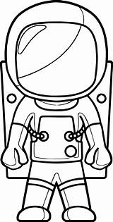 Astronaut Astronauta Astronaute Wecoloringpage Astronautes Gratuit Cosmonaute Feuilles sketch template